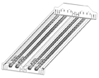 4ft 4 Lamp T5 Fixture 4ft 4 Lamp T5 Fixture