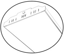 6 Lamp T8 High Bay Fixture Wrap Lens