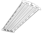 6 lamp 4 foot T8 fluorescent high bay lighting